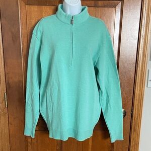 Straight Down Optic 1/4 Zip Breathable Performance Golf Pullover Size Large